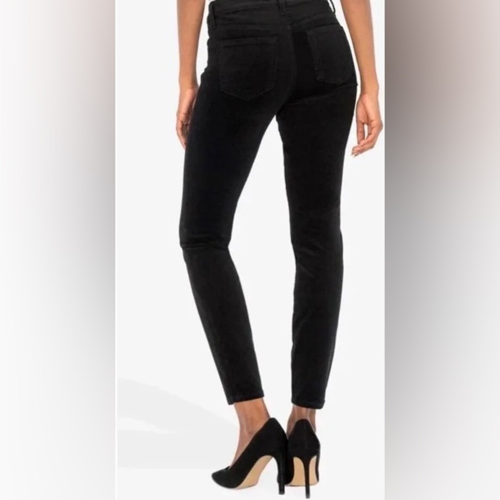 KUT from the Kloth Women's Black Diana Velvet Jeans VIV Toothpick Skinny size 2 - Picture 9 of 10